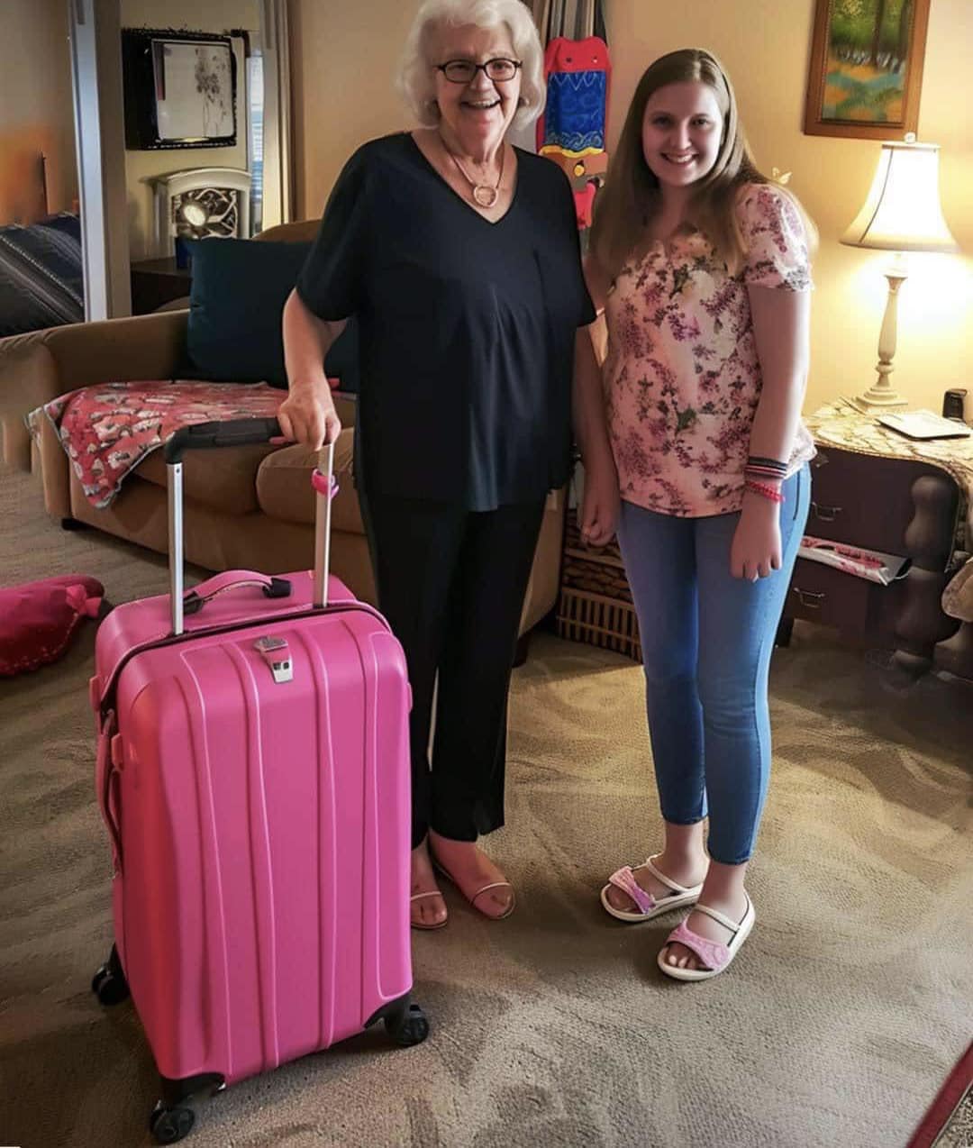 My granddaughter stayed for the summer, but her suitcase made me call her mom in shock