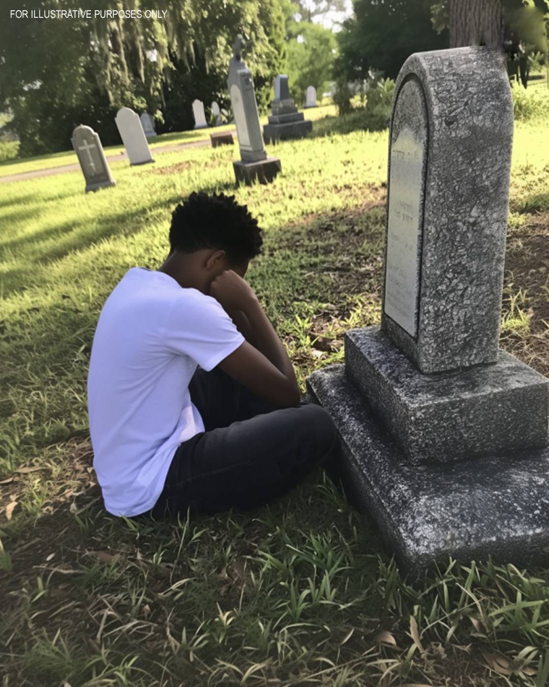 At His Adoptive Mother’s Grave, a Boy Discovers an Envelope with His Name