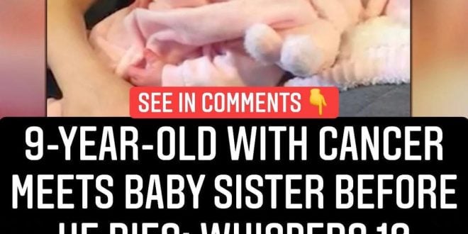 9-year-old with cancer meets baby sister before he dies: whispers 10 words that break parents’ hearts