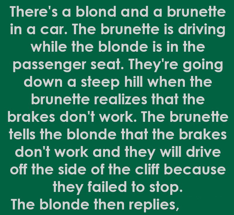 A Blonde And a Brunette And a Hilarious Encounter