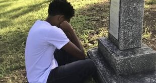 A boy discovers an envelope with his name at the grave of his adoptive mother