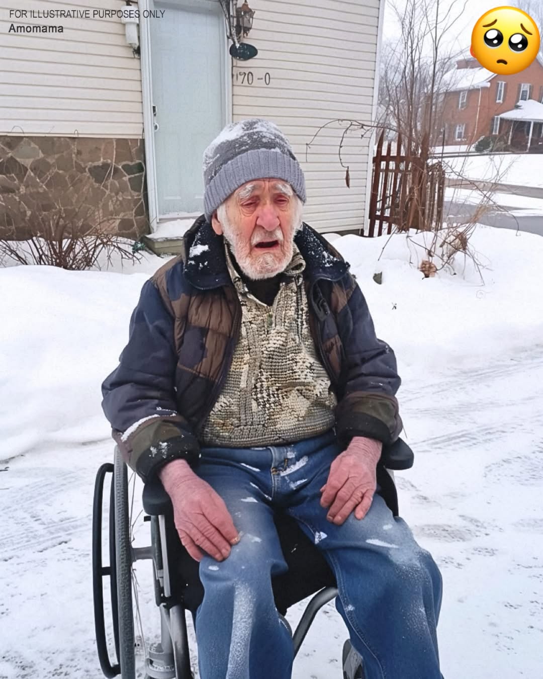 A father spends the night outside in a wheelchair after his children forget about him