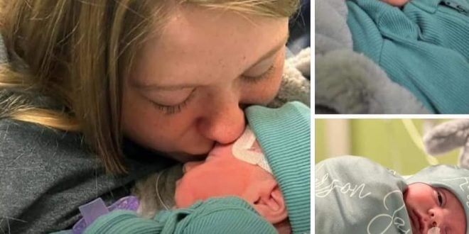 Doctors remove life support as family says farewell to newborn, but then he starts breathing