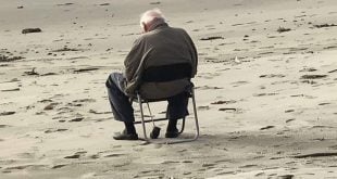 For years, an old man has sat in a chair by the sea, but one day, two boys notice it’s empty