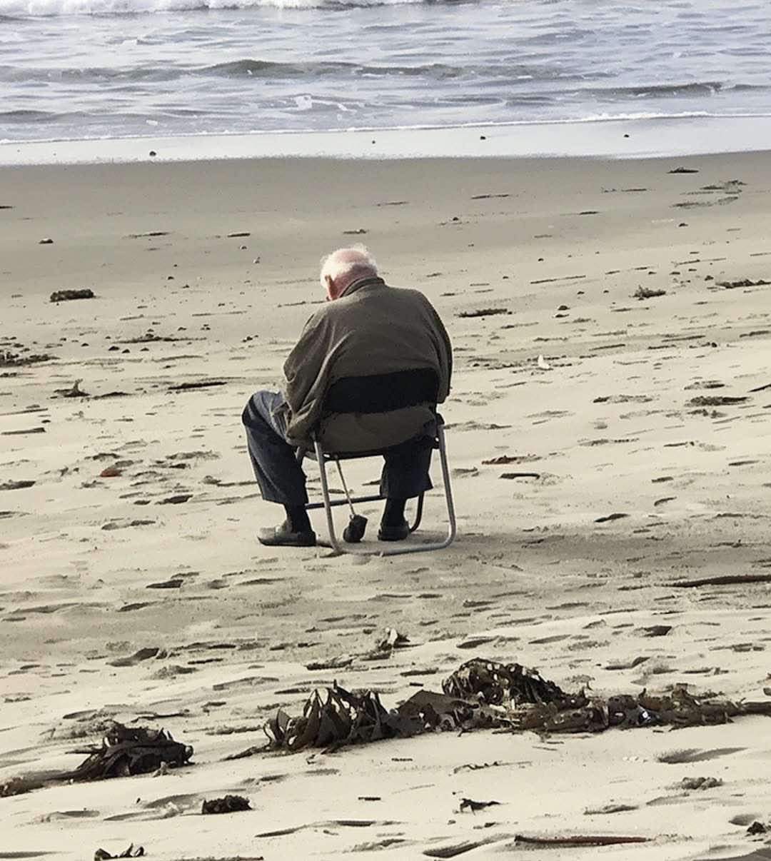 For years, an old man has sat in a chair by the sea, but one day, two boys notice it’s empty