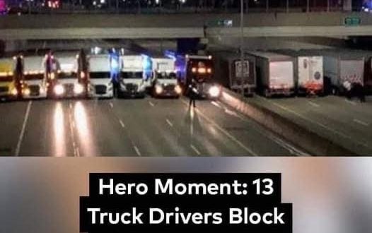 No one knows why 13 trucks are blocking the highway, when the truth is revealed, tears flow