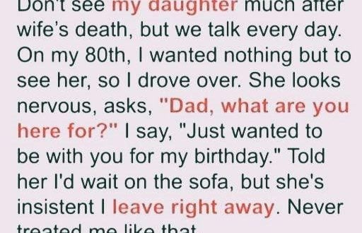 Old Man Goes to Visit Daughter for His 80th Birthday, She Doesn’t Let Him Enter Her House