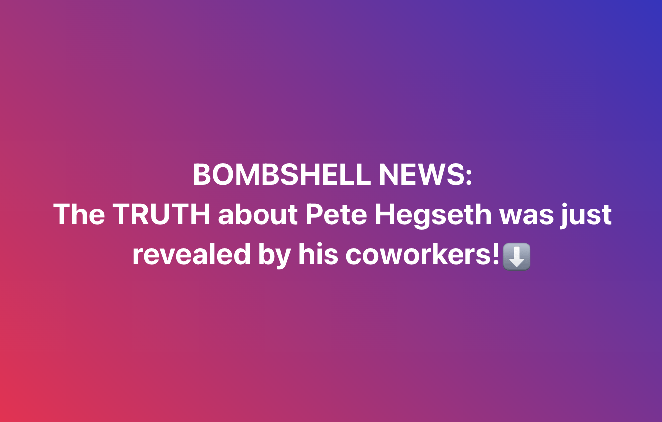 JUST IN: Pete Hegseth Issues Bold Statement as Media Storm Intensifies