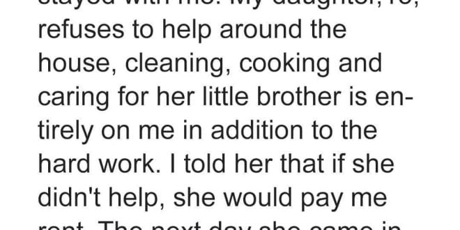 Spoiled daughter refuses to help her exhausted single mom, soon learns a cautionary lesson