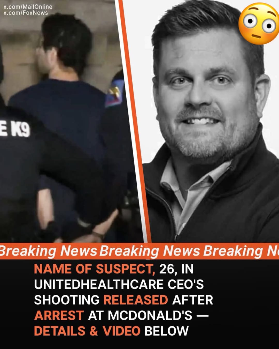 Suspect, 26, in UnitedHealthcare CEO shooting detained