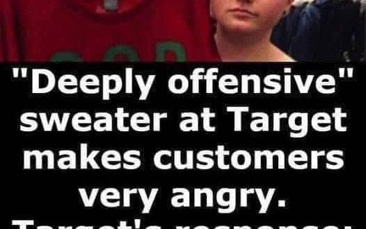 Sweater at Target dubbed ‘deeply offensive;’ Target responds: Get over it