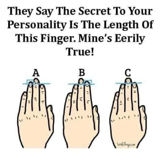 The insights your finger length offer about your personality