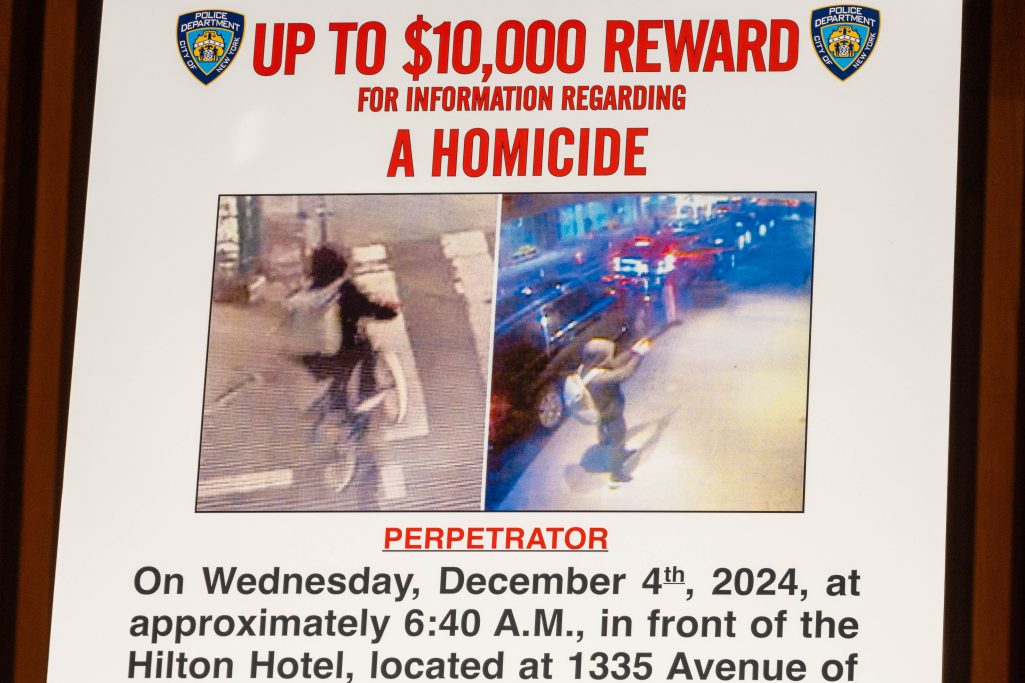 he reward posted by NYPD authorities on December 4, 2024 | Source: Getty Images