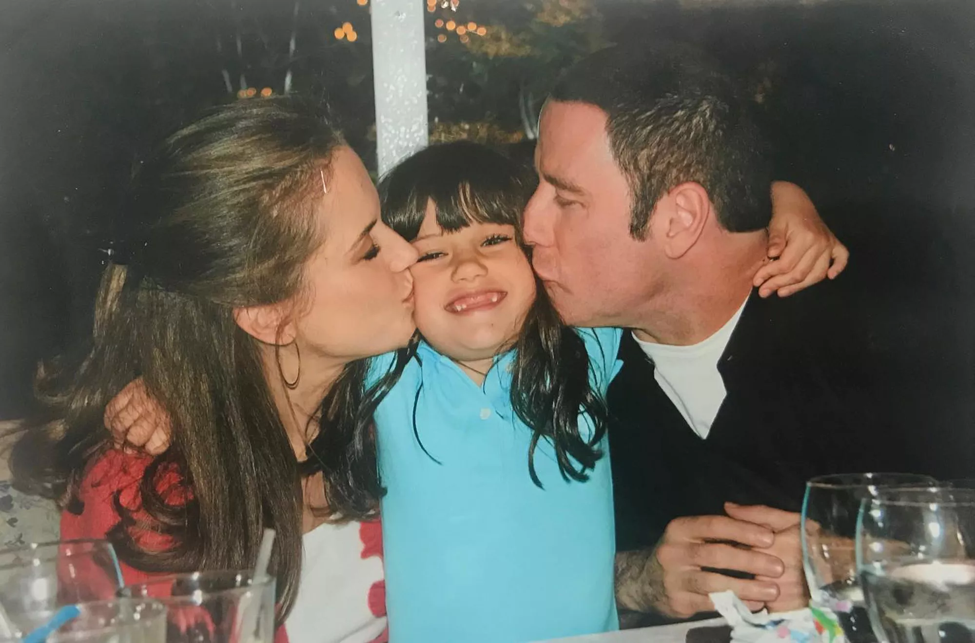 John Travolta and Kelly Preston with their daughter Ella