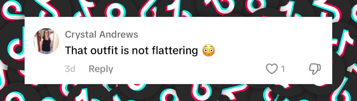 User comment about Cyndi Lauper's concert outfit, posted on January 12, 2025. | Source: TikTok/@LuisPenaloza95