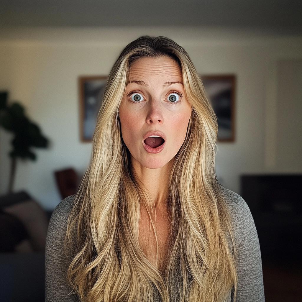 A shocked woman | Source: Midjourney