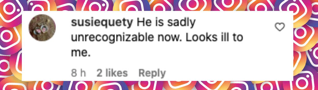 Netizen comment about Billy Ray Cyrus' appearance during his Liberty Ball performance, posted on January 22, 2025. | Source: Instagram/pagesix