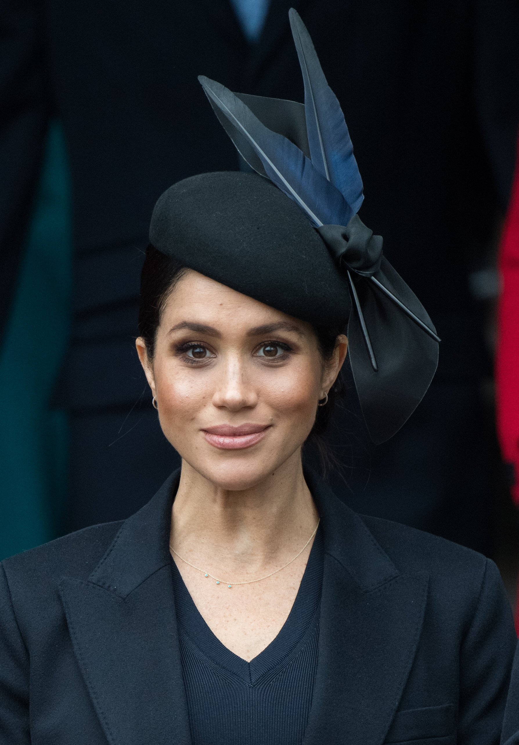 Meghan Markle attends Christmas Day Church service at Church of St Mary Magdalene on the Sandringham estate on December 25, 2018 | Source: Getty Images