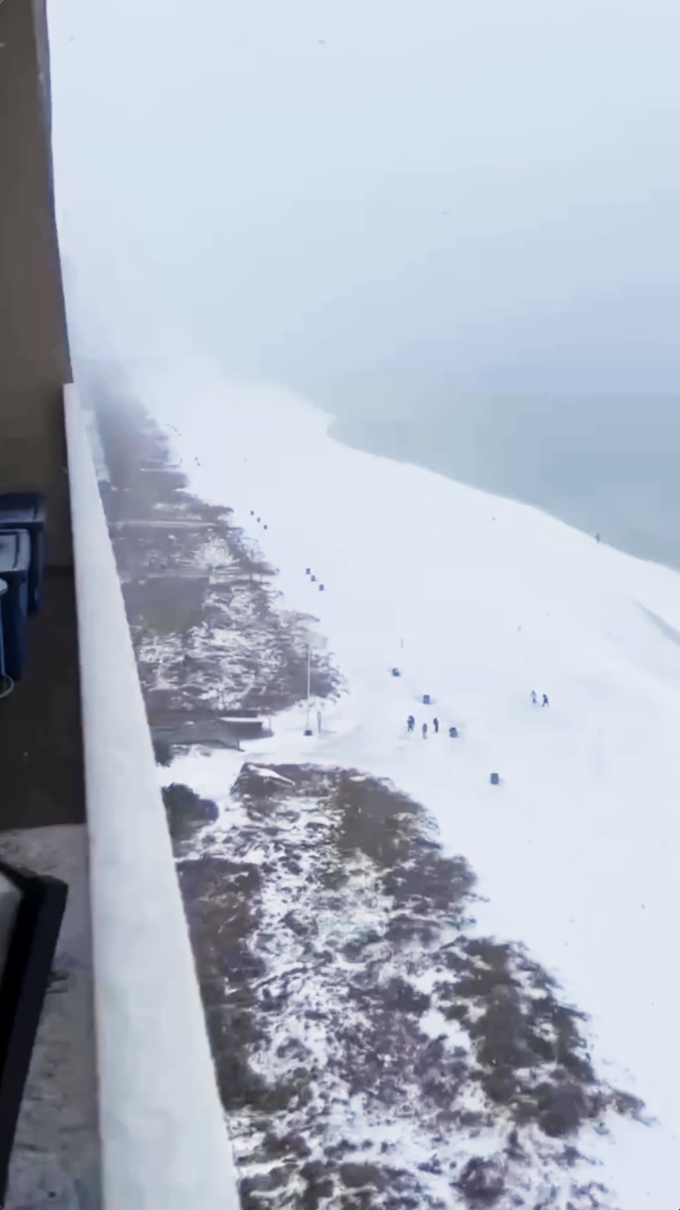 A view of Panama City Beach during the winter storm, as seen in a photo dated January 22, 2025 | Source: Facebook/NEWS7