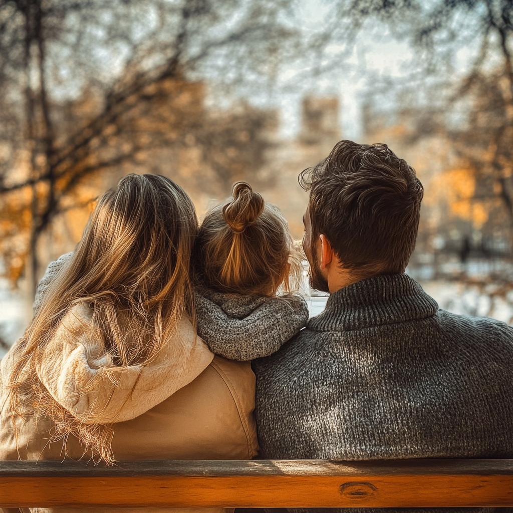 Young family spending quality time in the park | Source: Midjourney