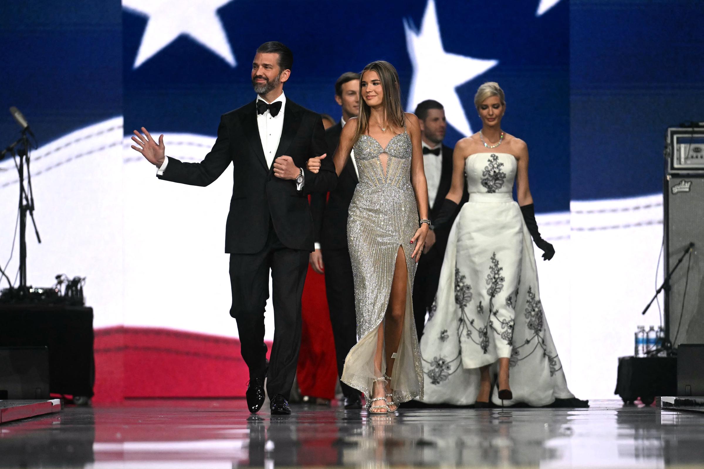 Donald Trump Jr. and his daughter Kai Madison Trump attend the Liberty inaugural ball | Source: Getty Images