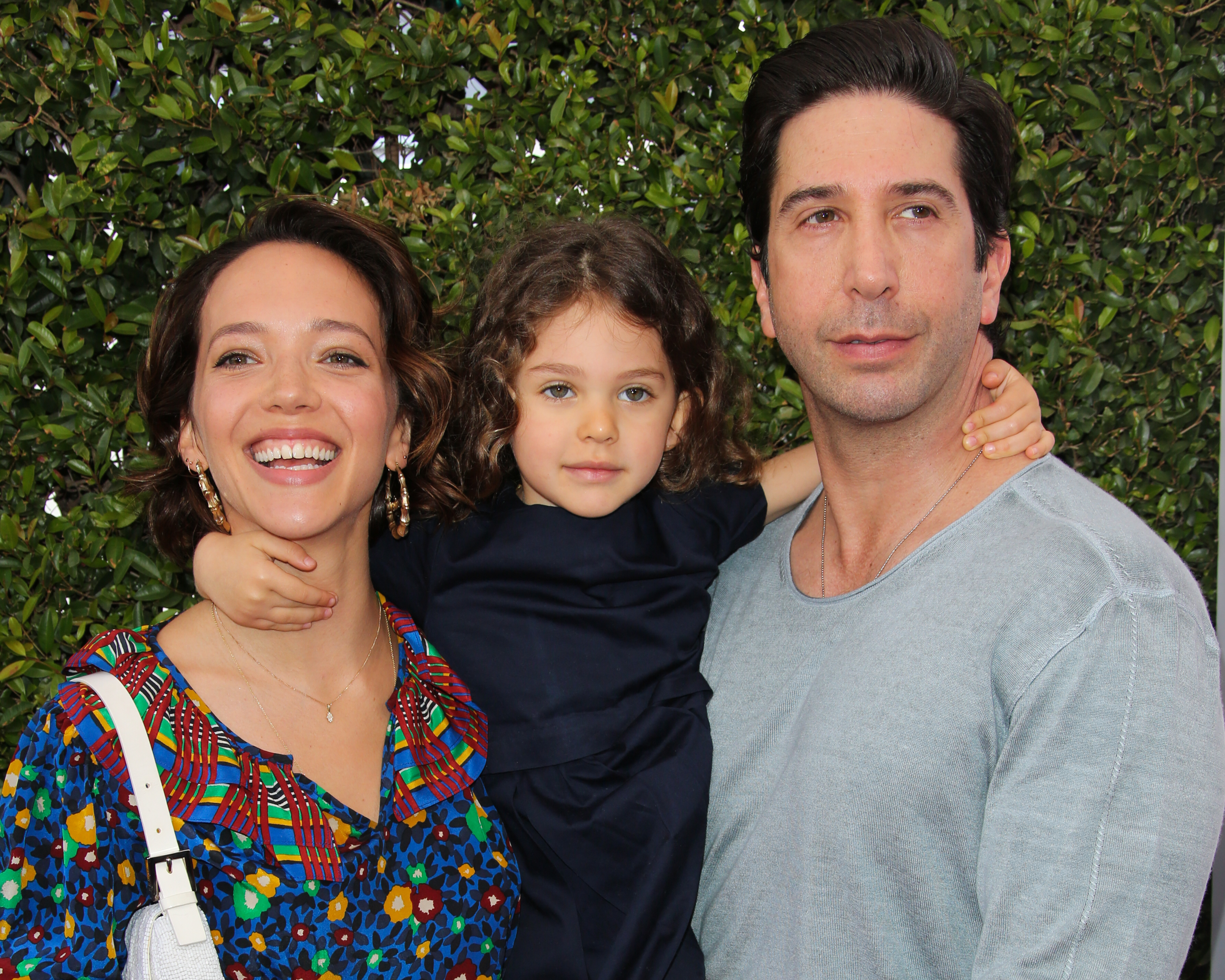 Zoe Buckman and David Schwimmer with Cleo Buckman Schwimmer at the 12th Annual John Varvatos Stuart House Benefit on April 26, 2015, in Los Angeles, California | Source: Getty Images