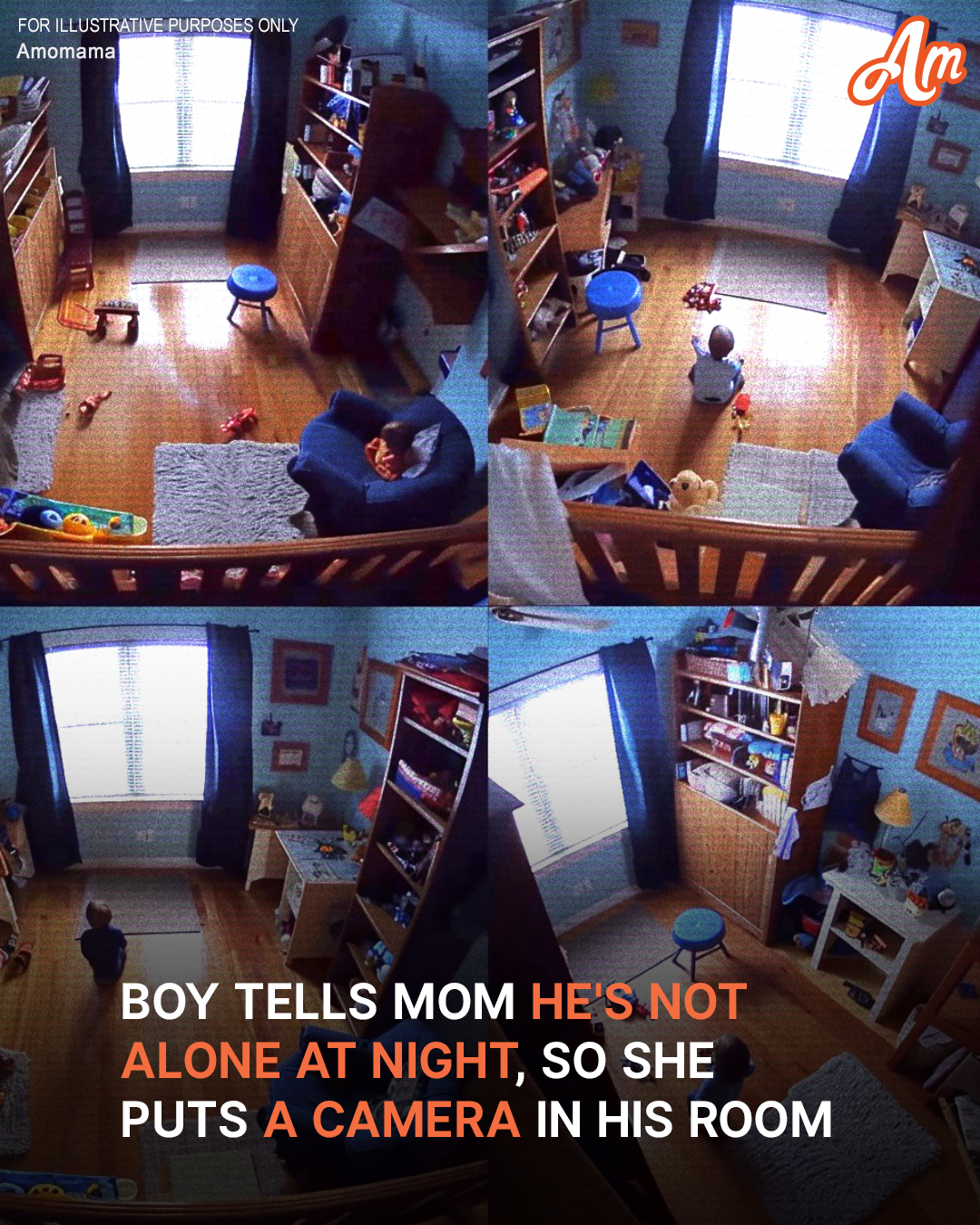 7-Year-Old Boy Tells Mom He Is Not Alone at Night, Mom Puts Camera in His Room — Story of the Day