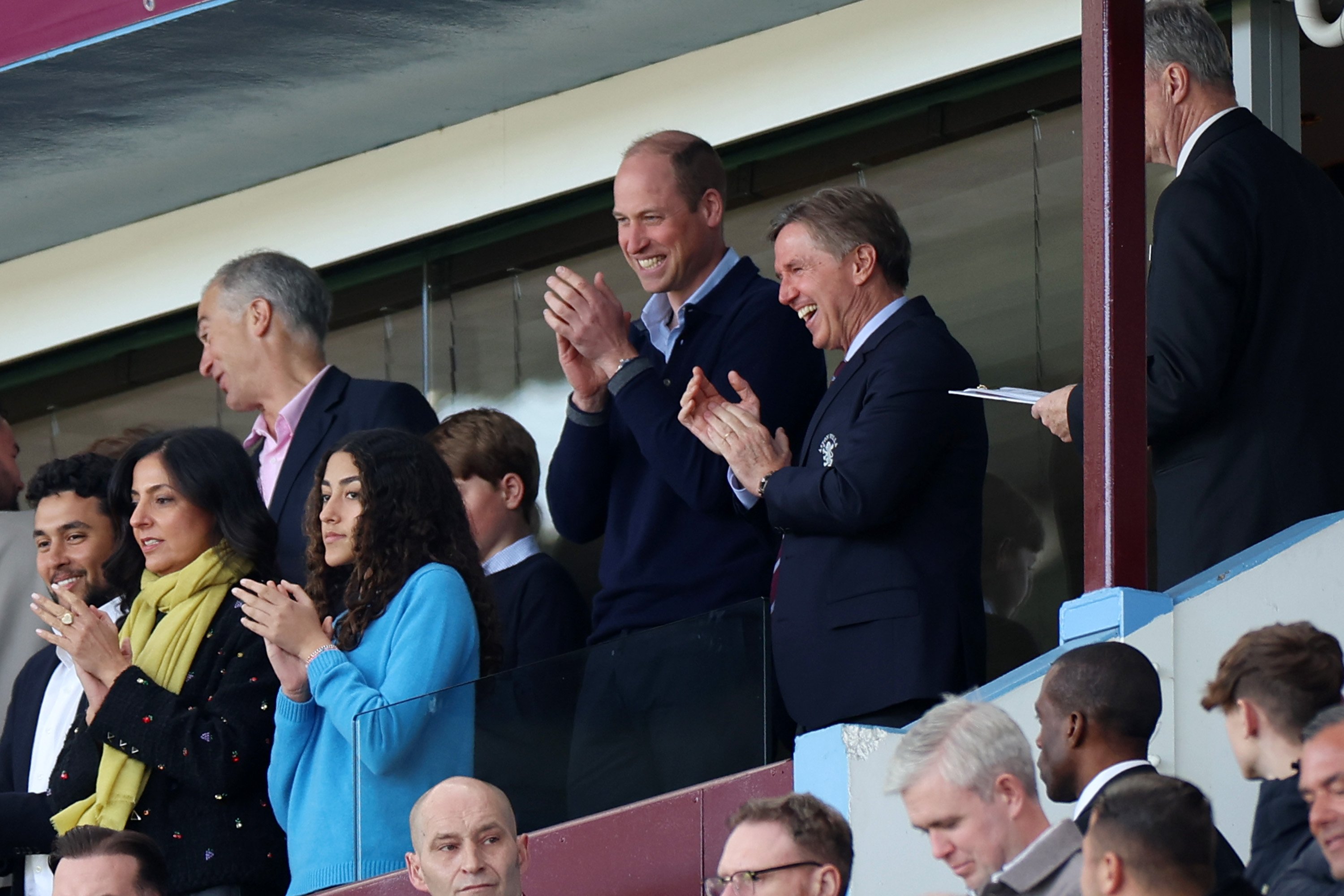 William, Prince of Wales, looks on prior to the Premier League match between Aston Villa and Nottingham Forest on April 8, 2023, in Birmingham, England | Source: Getty Images