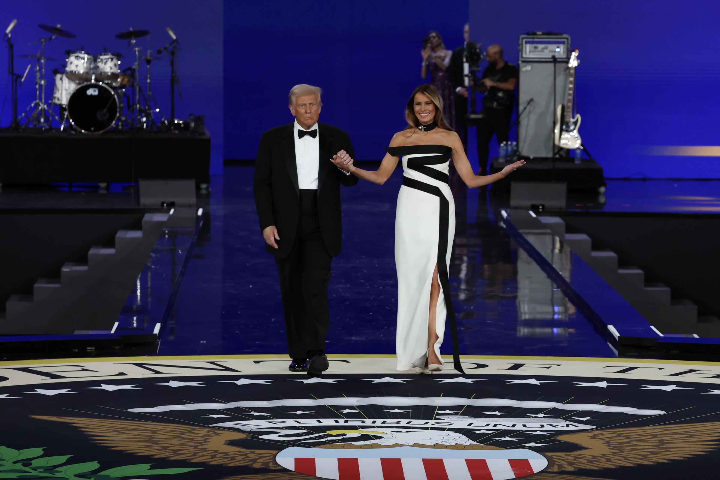 Donald and Melania Trump during the Liberty Inaugural Ball on January 20, 2025, in Washington, D.C. | Source: Getty Images