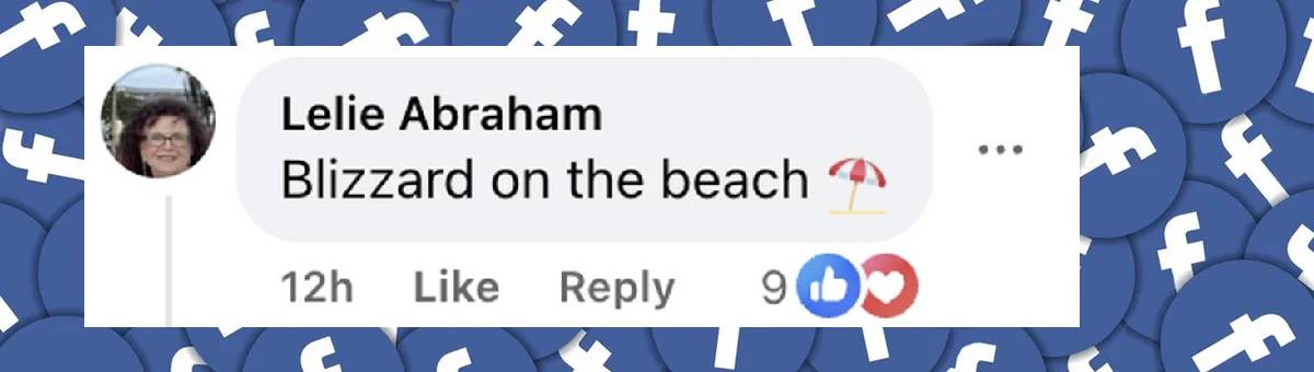 A netizen's comment on the winter storm in Florida, dated January 22, 2025 | Source: Facebook/NEWS7