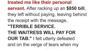 A Family Criticized My Service and Left the Restaurant Without Paying an $850 Bill — but I Turned It to My Advantage