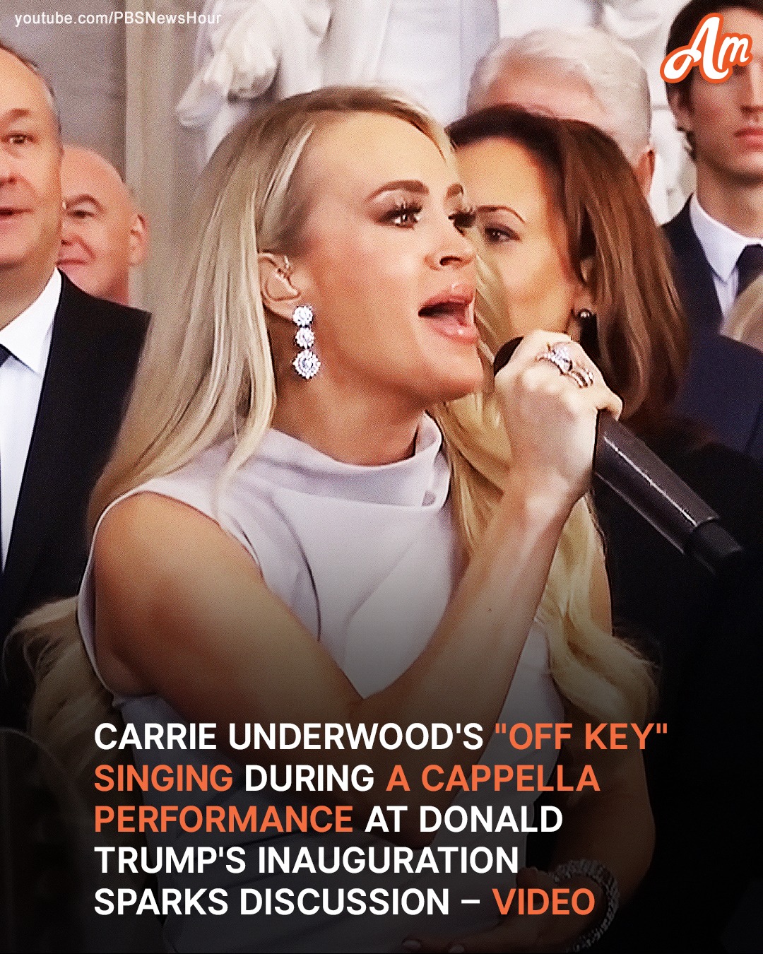 Carrie Underwood Sings A Cappella at Donald Trump’s Inauguration After Experiencing a Music Backup Malfunction – Video