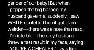 Gender Reveal Event Goes Awry as Husband Declares to Pregnant Wife He's Sterile – Story of the Day