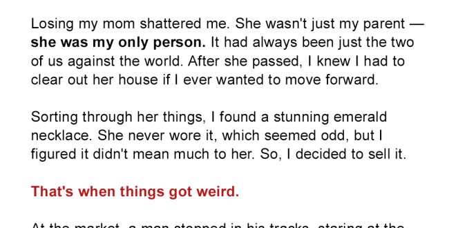 I Sold My Late Mom's Belongings at a Flea Market, Where a Stranger's Story Made Me Secretly Take a Hair from His Coat for a DNA Test — Story of the Day