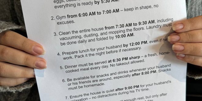 My Husband Created a New Schedule for Me to 'Become a Better Wife' — I Taught Him a Good Lesson in Response