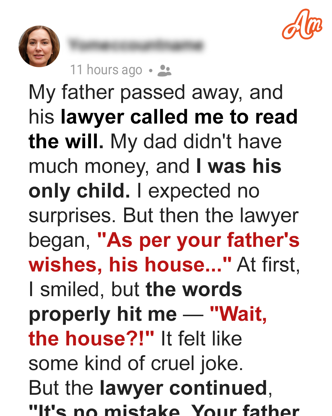 My Late Father Left Me a House, but the Woman Living There Revealed a Secret That Changed Everything — Story of the Day