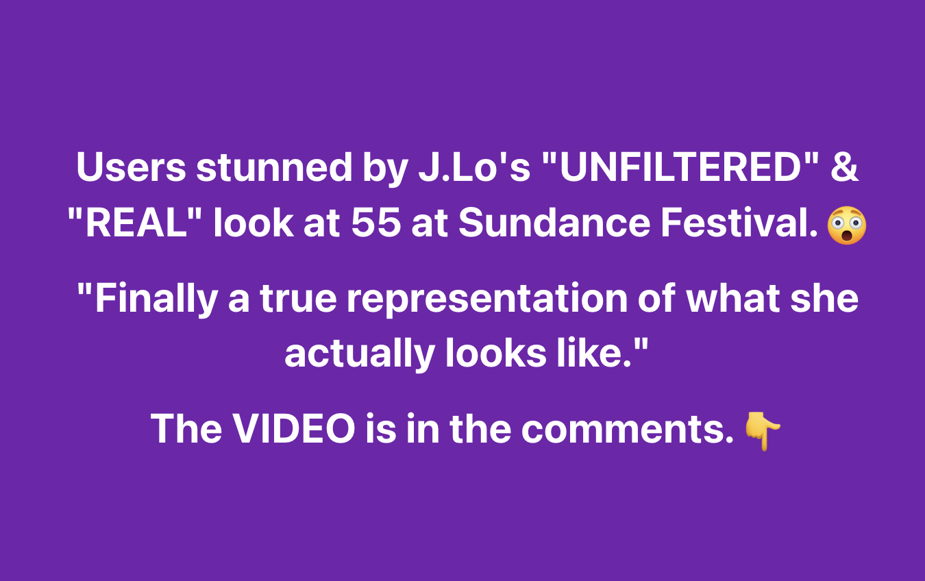 ‘So Nice to See Her Unfiltered’: Jennifer Lopez Attends Sundance Film Festival, Sparking Buzz – Video