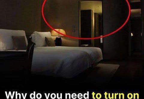 This is why you should keep the bathroom light on when sleeping in a hotel