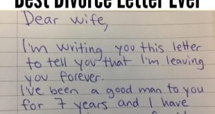 Wife receives a divorce letter from husband, her reply is brilliant