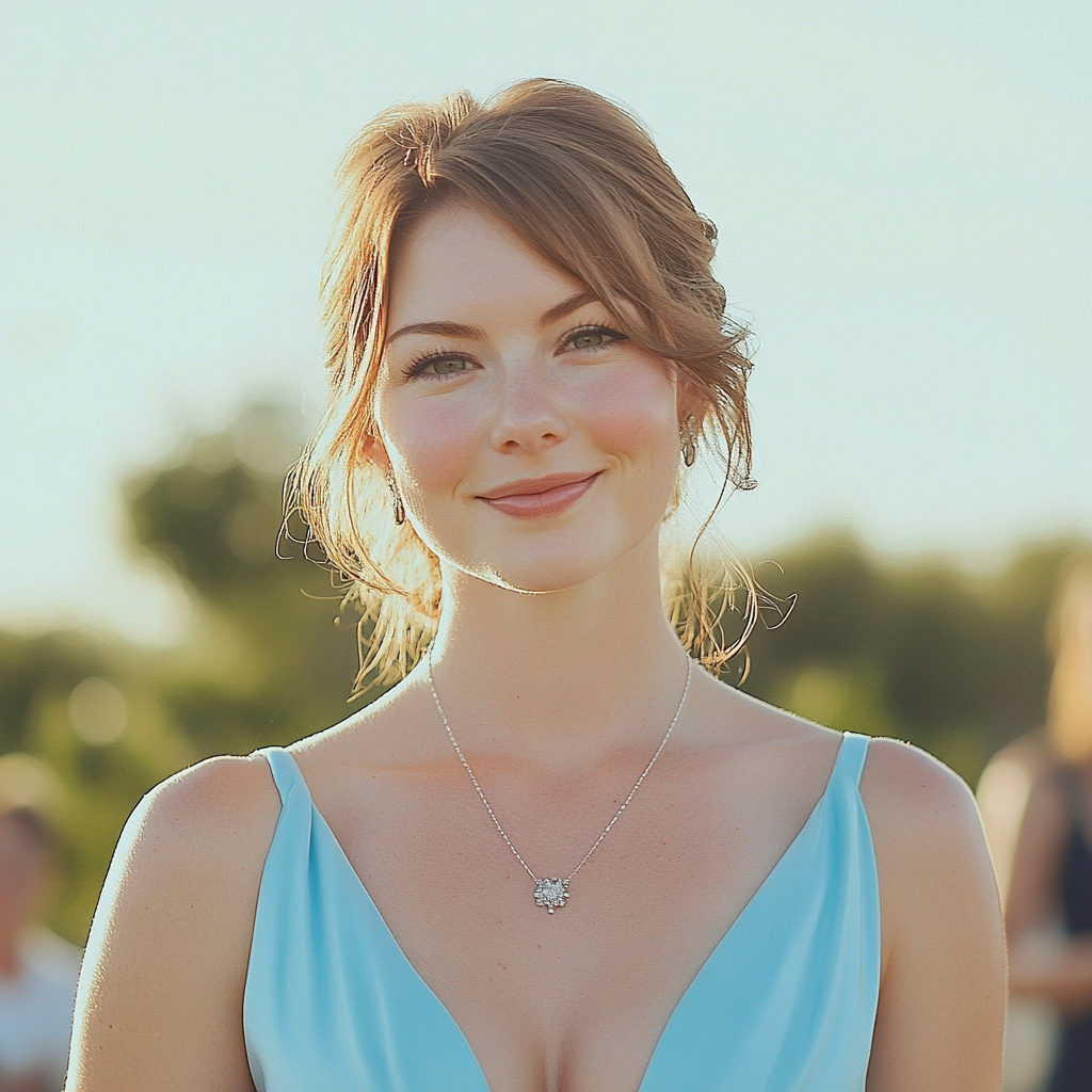 A woman at her sister's wedding | Source: Midjourney