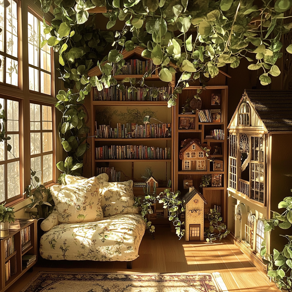 A cozy reading room | Source: Midjourney