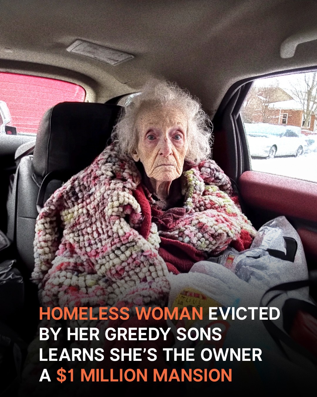 Older Mom Who Became Homeless Due to 3 Sons Cries When Lawyer Says She Gets $1M Mansion — Story of the Day