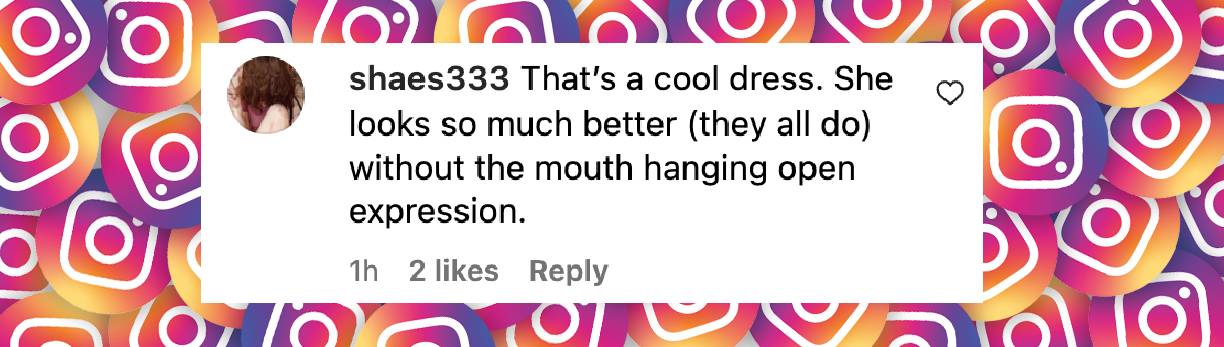 Netizen comment on Jennifer Lopez's spider web-themed dress, posted on January 26, 2025. | Source: Instagram/extratv