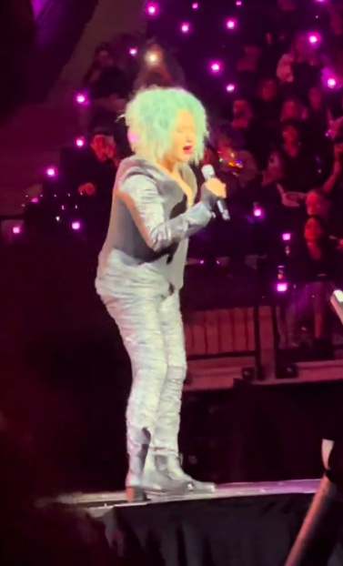 Cyndi Lauper singing. | Source: TikTok/@LuisPenaloza95