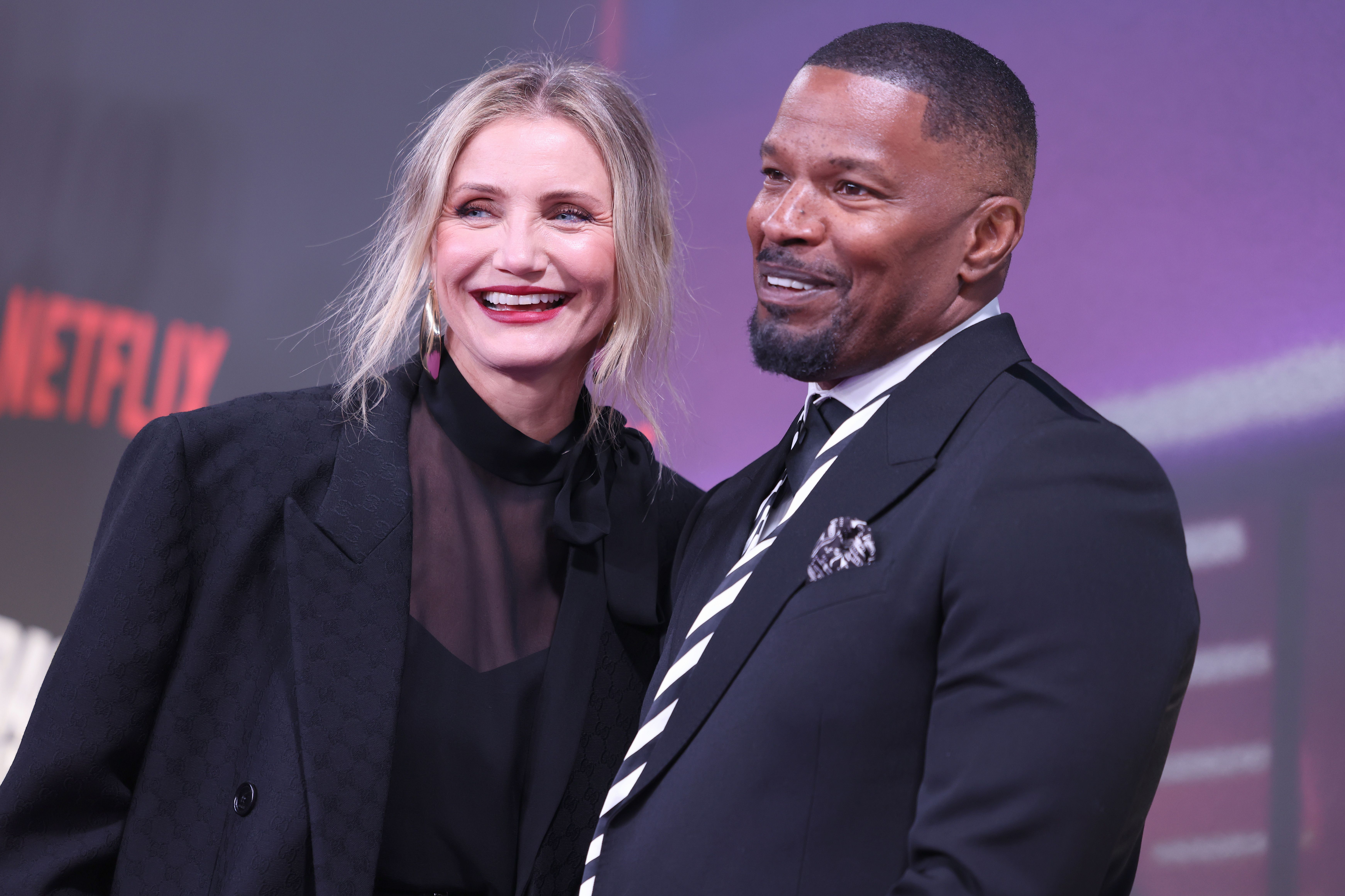 Cameron Diaz and Jamie Foxx at the special screening of "Back in Action" on January 15, 2025, in Berlin, Germany | Source: Getty Images