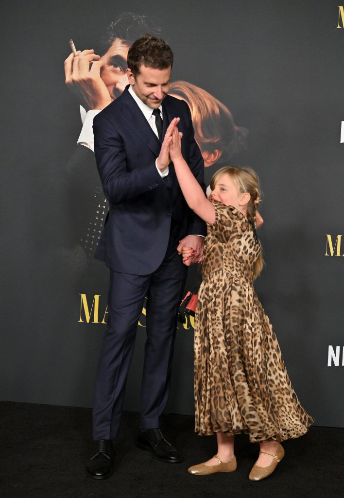 Bradley Cooper and Lea De Seine Shayk Cooper at the premiere of "Maestro" in Los Angeles, California on December 12, 2023. | Source: Getty Images