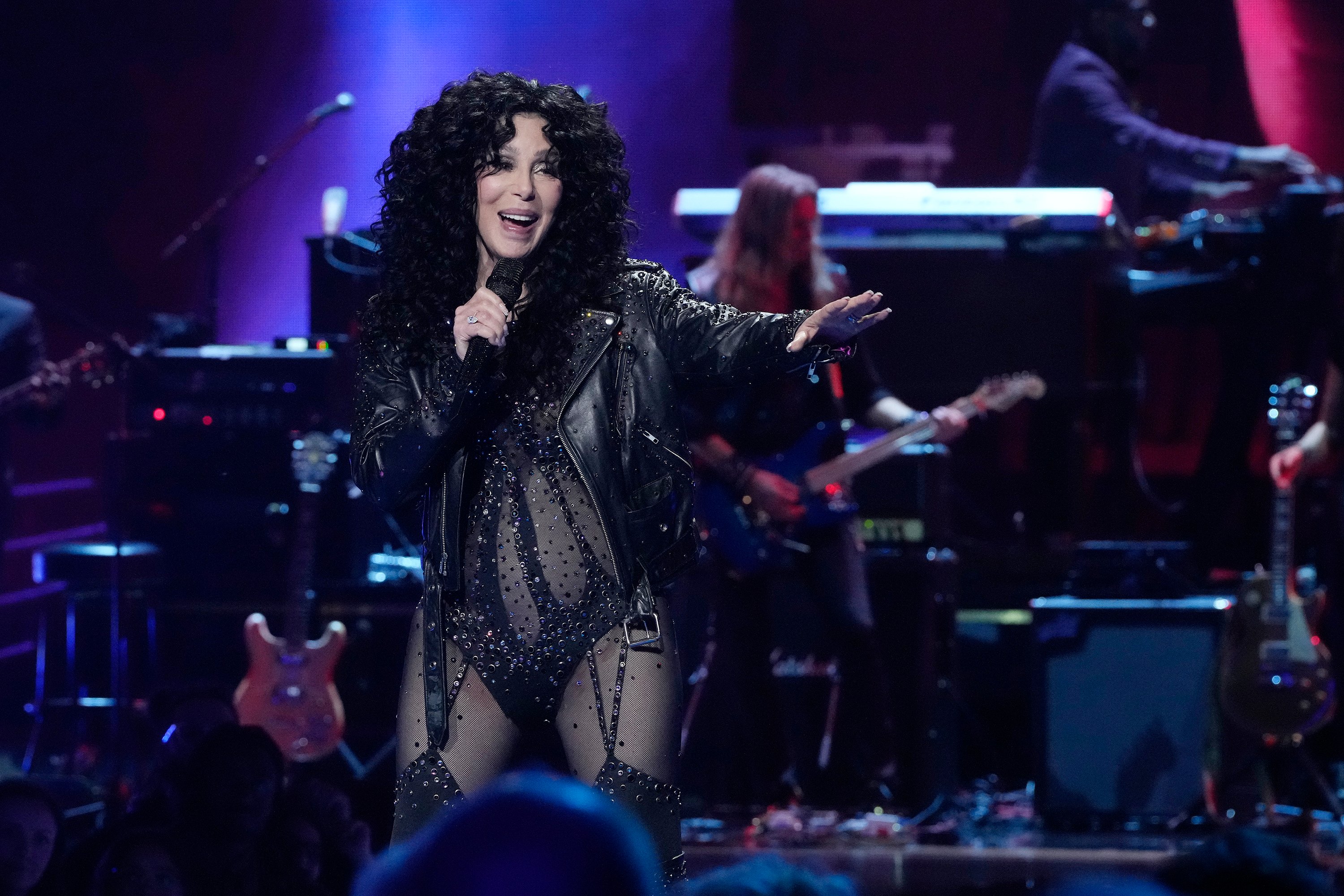 Cher performing at "SNL50: The Homecoming Concert" on February 14, 2025 | Source: Getty Images