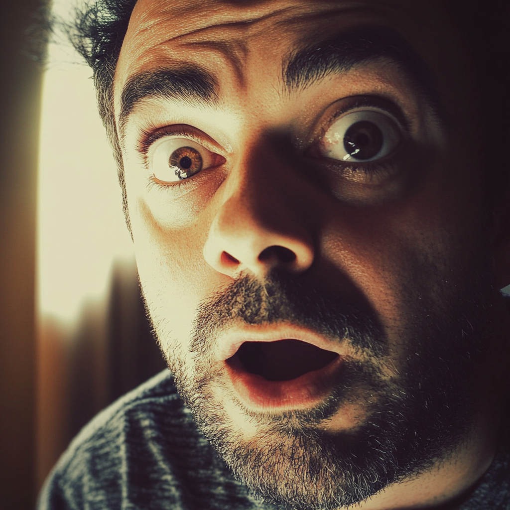 A shocked man | Source: Midjourney