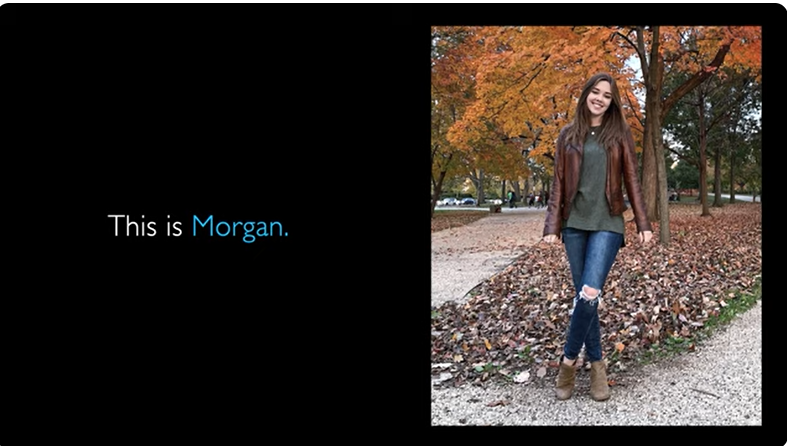 Amy Gleason's daughter, Morgan Gleason, from a post dated April 30, 2020 | Source: Youtube.com/@TEDx