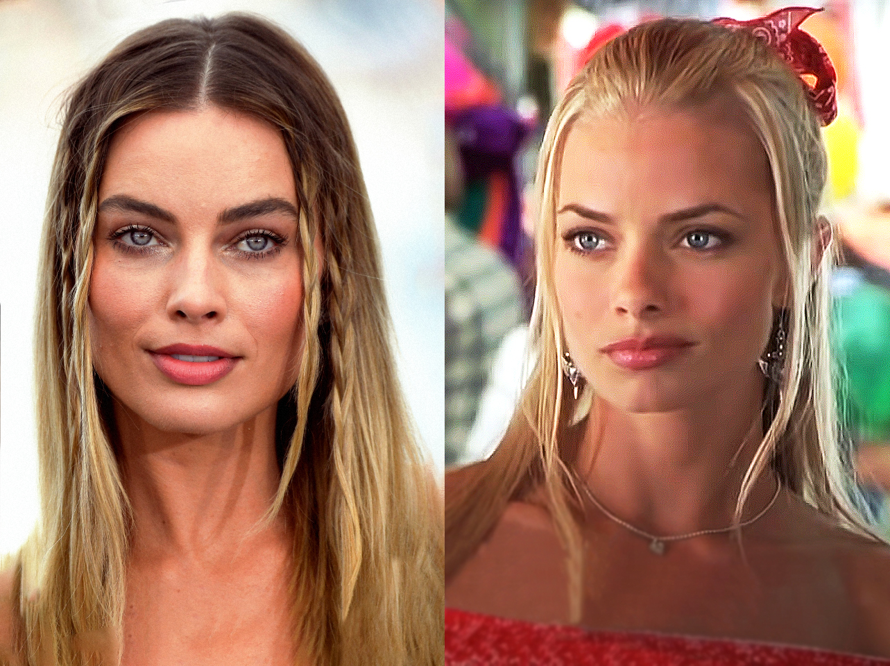 Margot Robbie | Jaime Pressly | Source: Getty Images | YouTube/@bingesociety